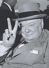 Winston Churchill V-sign